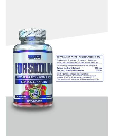Hi-Tech Pharmaceuticals Forskolin 90 capsules 250 mg - Buy Online on GoSupps.com