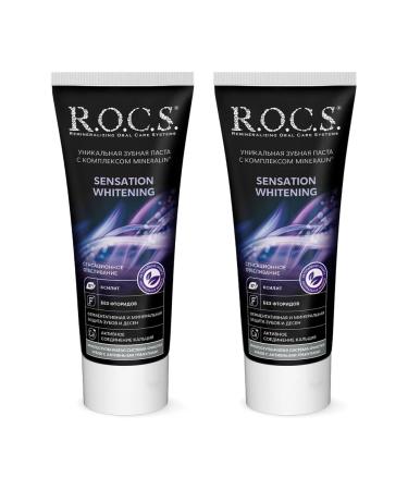 ROCS Sensational bleaching toothpaste 74*2 - Buy Online on GoSupps.com