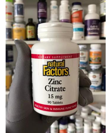 Natural Factors Zinc citrate 15 mg