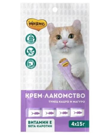 Mnyams Cat a treat with tuna Katsuo and Maguro 60 g