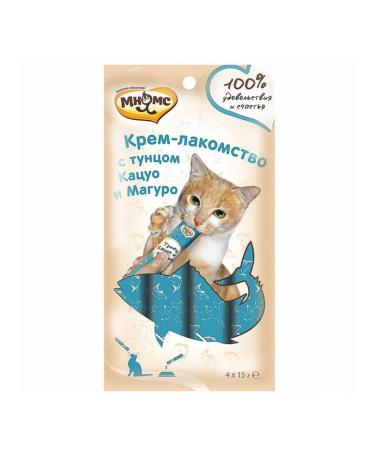 Mnyams Cat a treat with tuna Katsuo and Maguro 60 g - Buy Online on GoSupps.com