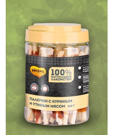 Mnyams A treat for dogs of a wand with chicken and duck meat 340 g - Buy Online on GoSupps.com