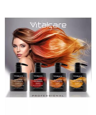 Vitalcare A semi -permanent mask for hair dyeing red 300ml - Buy Online on GoSupps.com