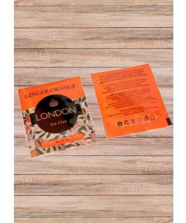 LONDON TEA CLUB Black Ginger Apelsin 200 Sasha 2g - Buy Online on GoSupps.com