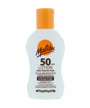 Malibu SPF50 tan cream High protection 100ml - Buy Online on GoSupps.com
