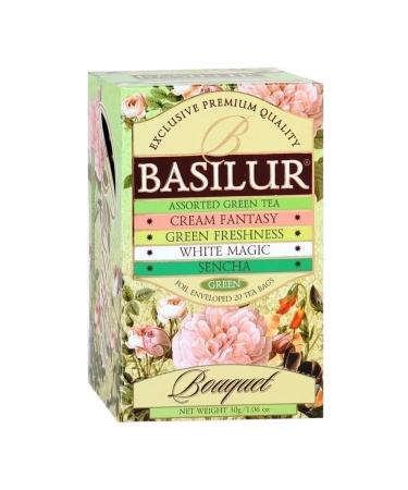 Green Basilur Tea Bouquet "Assorted" 25 bags - Buy Online on GoSupps.com