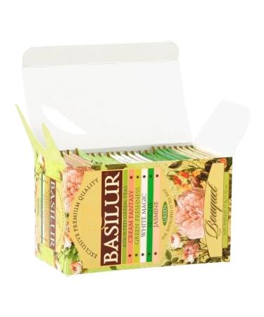 Green Basilur Tea Bouquet "Assorted" 25 bags - Buy Online on GoSupps.com