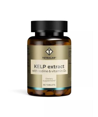KvadratS LLC TetraLab Kelp Extract with vitamin D3 N90 table 550mg