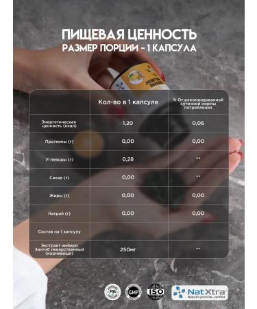 NatXtra Ginger extract 250 mg ground Indian food supplement - Buy Online on GoSupps.com