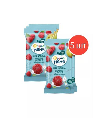 Frutonyanya Fruit pieces of snails apple raspberry 15g 5 pcs