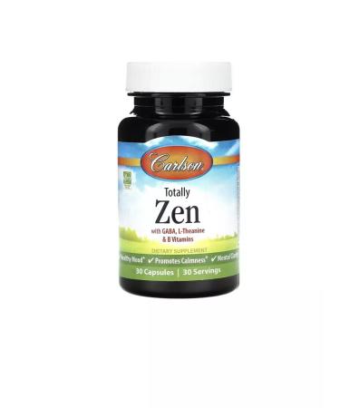 Carlson Totally Zen with L-Theanine and B vitamins B 30 capsules