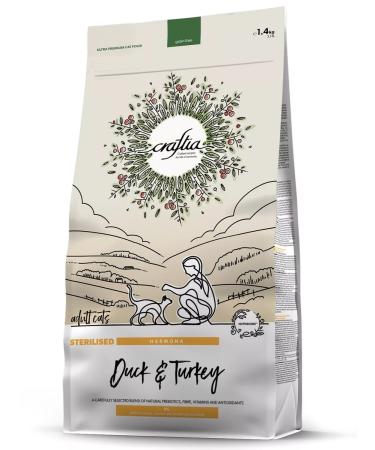 CRAFTIA Dry feed Harmona for sterilized cats 1.4 kg - Buy Online on GoSupps.com