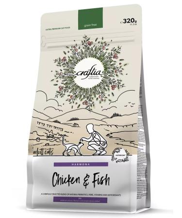 CRAFTIA Dry feed Harmona for chicken and fish cats 320 g - Buy Online on GoSupps.com