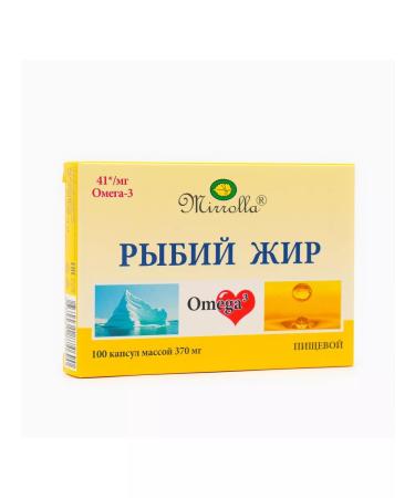 mirrolla Fish oil 100 capsules of 0.37 g