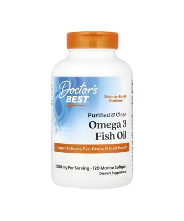 Doctors best Fish oil with omega-3 1000 mg 120 capsules