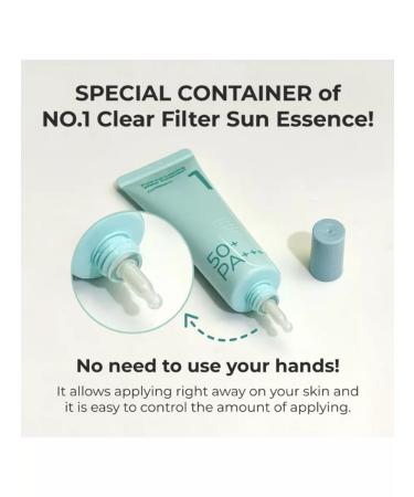 Numbuzin Sunscreen NO. 1 Clear Filter Sun Essence SPF 50+ - Buy Online on GoSupps.com