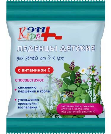 911 Children's candies with extracts of chamomile linden - 3 packages - Buy Online on GoSupps.com