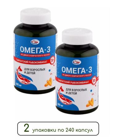Salmonica Omega-3 from wild Kamchatka salmon 600 mg 240 table 2