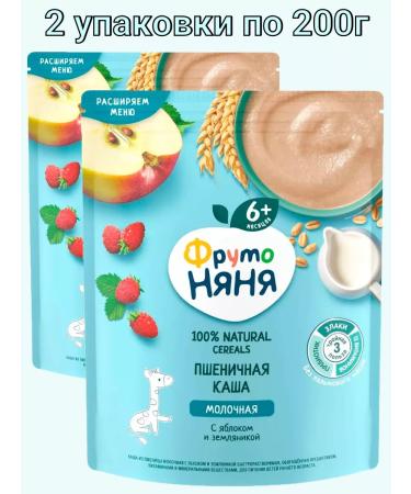 Frutonyanya Wheat porridge with an apple strawberries 2 are. 200g