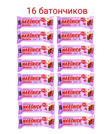 SOJ Protein Batonchiki Marshick Cherry in Chocolate 30 g*16 pcs - Buy Online on GoSupps.com