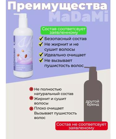 MaDaMi Cosmetics Hair shampoo Protein Madami - Buy Online on GoSupps.com