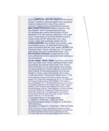 Head&Shoulders Male shampoo from dandruff Old Spice 400ml - Buy Online on GoSupps.com