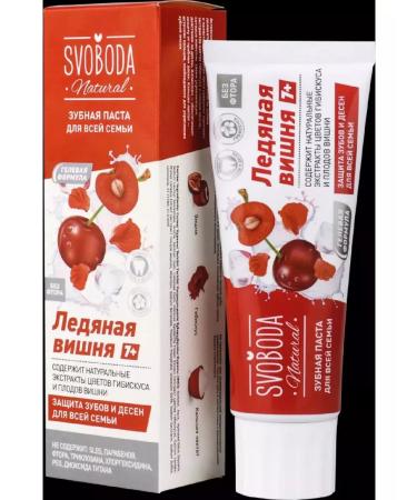 FREEDOM Svoboda toothpaste for the whole family ice cherry 7+ 9-3pcs