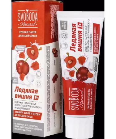 FREEDOM Svoboda toothpaste for the whole family ice cherry 7+ 9-3pcs - Buy Online on GoSupps.com