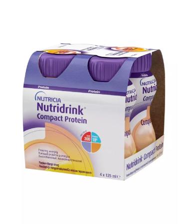 NUTRIDRINK compact protein peach mango 125 ml 4 pcs. - Buy Online on GoSupps.com