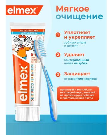 Children's toothpaste Elmex Kinder Kinder from 0- 6 years 50ml - Buy Online on GoSupps.com