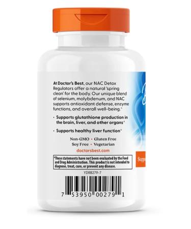 Doctor's Best N-acetylcysteine NAC with selenium 60 capsules - Buy Online on GoSupps.com