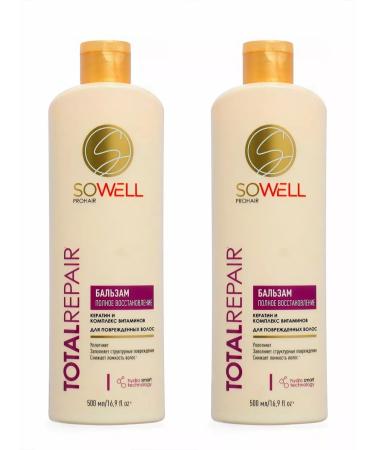 SoWell Balm for damaged and split hair 500 ml 2pcs
