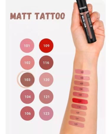 LUXVISAGE Liquid matte lipstick Matt Tattoo 12h tone 103 - Buy Online on GoSupps.com