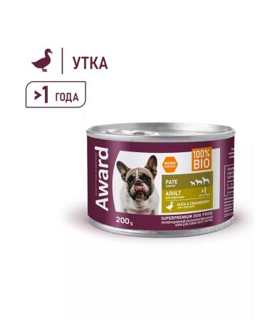 AWARD Wet feed for dogs 200g x 6pcs - Buy Online on GoSupps.com
