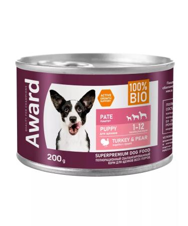 AWARD Wet food for puppies 200g x 6pcs - Buy Online on GoSupps.com