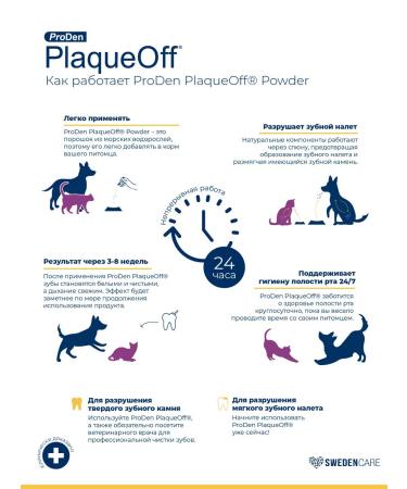 ProDen PlaqueOff Additive for tartar prevention in cats 40 g - Buy Online on GoSupps.com
