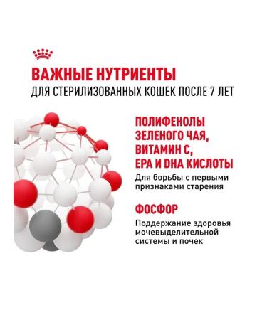 ROYAL CANIN Dry sterilated +7 food for sterilized cats 1.5 kg - Buy Online on GoSupps.com