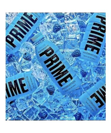 Blue Raspberry invigorating Prime drink (12 x 0.5l) - Buy Online on GoSupps.com