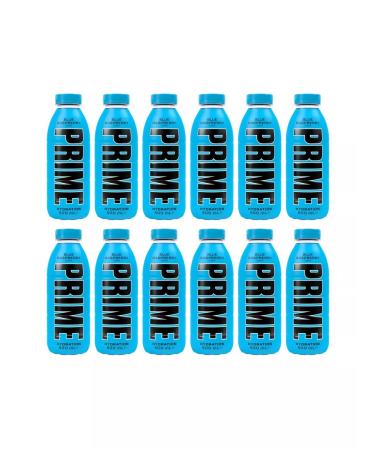 Blue Raspberry invigorating Prime drink (12 x 0.5l) - Buy Online on GoSupps.com