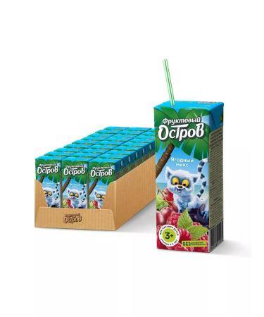 Fruit Island Sokom-containing drink for children apple and cute 0.2 l 27 pcs - Buy Online on GoSupps.com