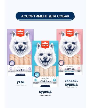 wanpy Carriage for dogs of puree from chicken 70g x 5 pcs - Buy Online on GoSupps.com