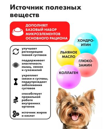 GRIZGO Vitamins for dogs and puppies Healthy joints 90 tab - Buy Online on GoSupps.com