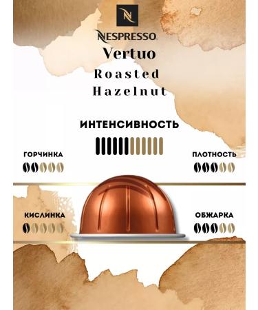 Nespresso Coffee in capsules Vertuo Roasted Hazelnut 10 pcs - Buy Online on GoSupps.com
