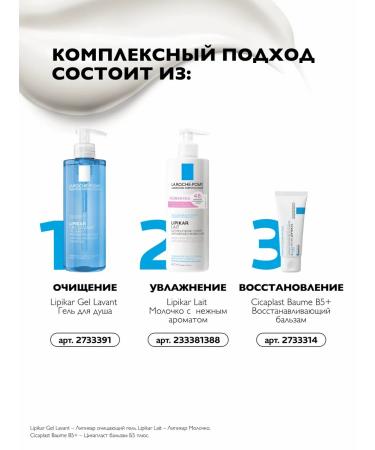 LA Roche-Posay Lipikar Lait moisturizing body milk 400 ml - Buy Online on GoSupps.com