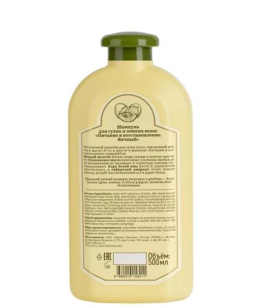 Grandma Agafia's Recipes Egg shampoo and recovery 500ml 2pcs - Buy Online on GoSupps.com