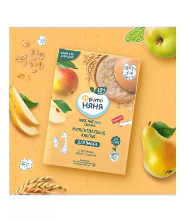 Frutonyanya Porridge Multicar -haired Silent Apple Pear 200g - Buy Online on GoSupps.com