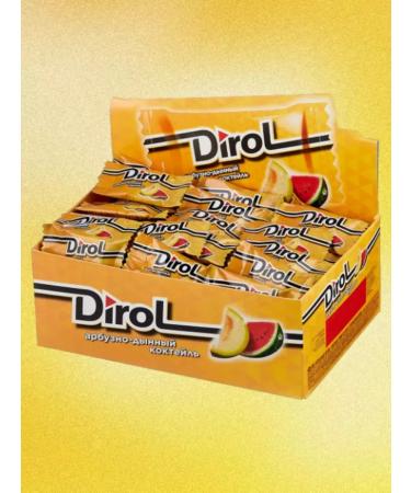 Chewing gum Dirol Arbuz-Dynya 2 Posodoshechki 100pcs - Buy Online on GoSupps.com
