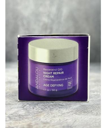 Andalou Naturals Restoring night cream resveratrol Q10 50 ml - Buy Online on GoSupps.com