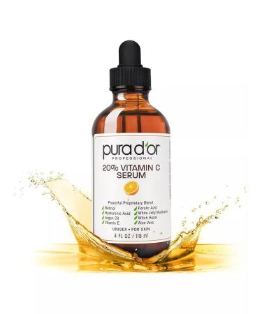 PURA D'OR Anti -aging serum with vitamin C 20% 118 ml - Buy Online on GoSupps.com