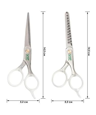 Green Bell Hairdressers scissors for haircuts 14.2x5.2x0.7 - Buy Online on GoSupps.com